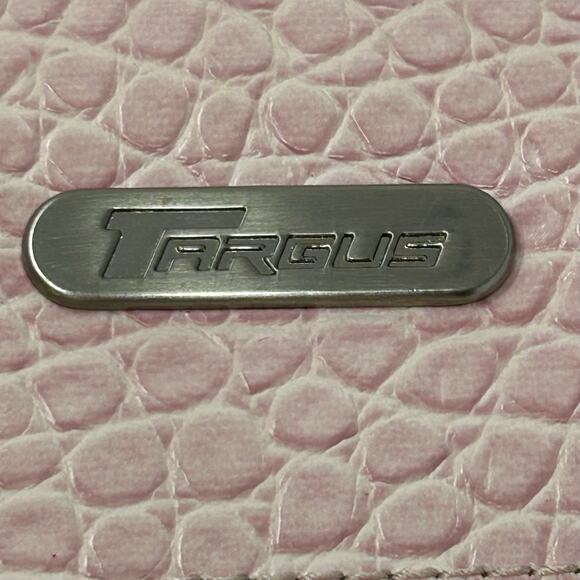 Targus Laptop Computer/Hand Bag Faux Snakeskin Light Pink Office Professional - Picture 4 of 12